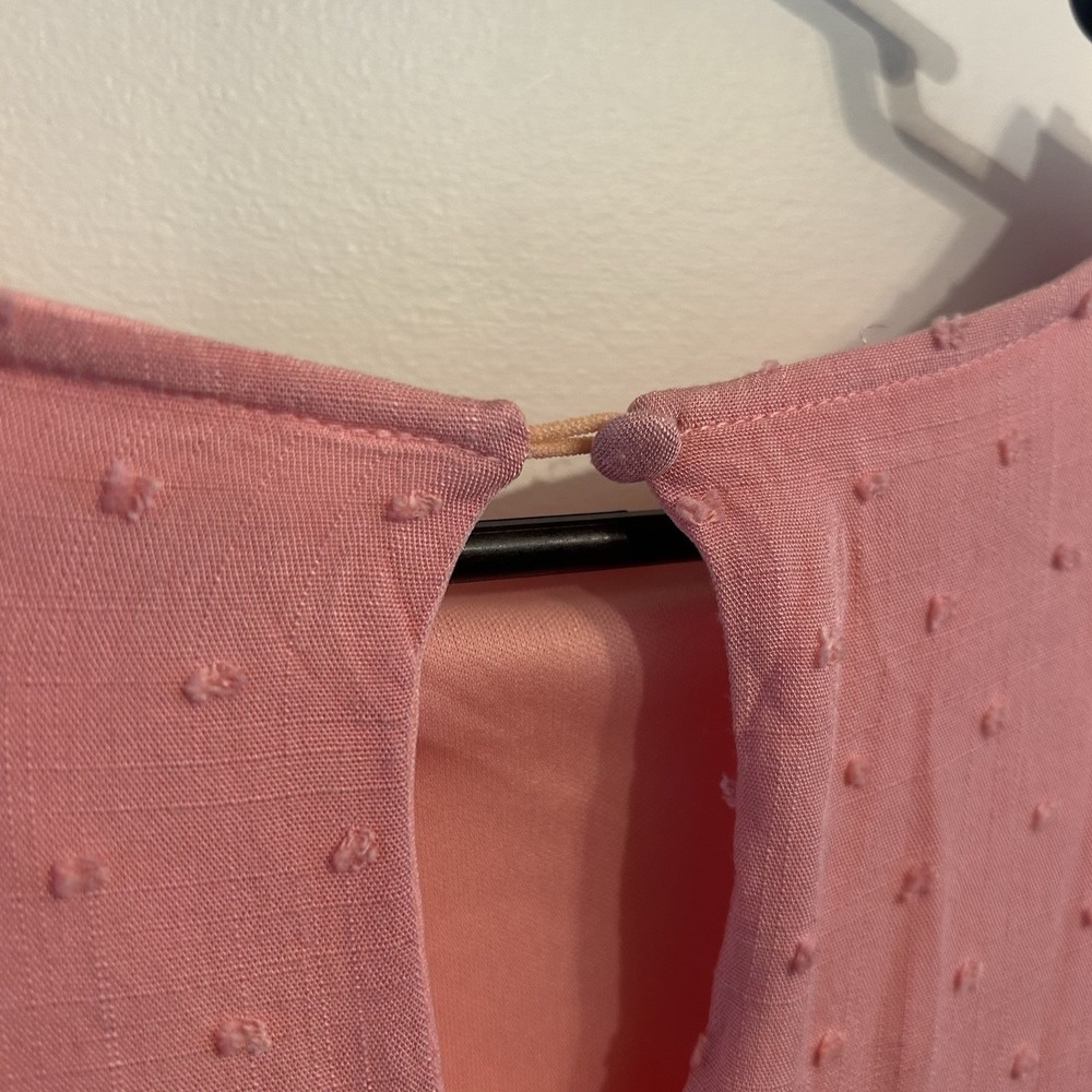 Emory Park Pink Flowy Dress Size Medium Spring Summer Comfortable‎ - Picture 2 of 7